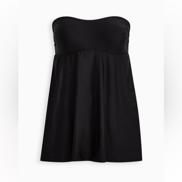 Torrid Wireless Mid Strapless Swim Dress With Brief Size 1 - Picture 2 of 9